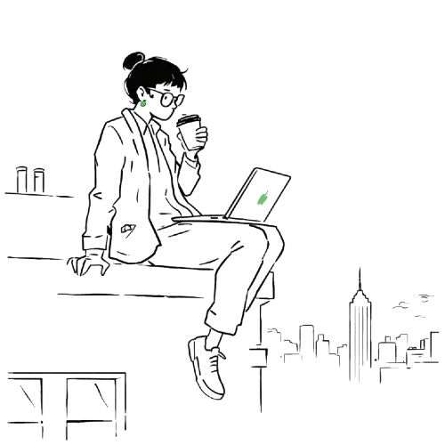 Hybrid employee working from a coworking space with a day pass