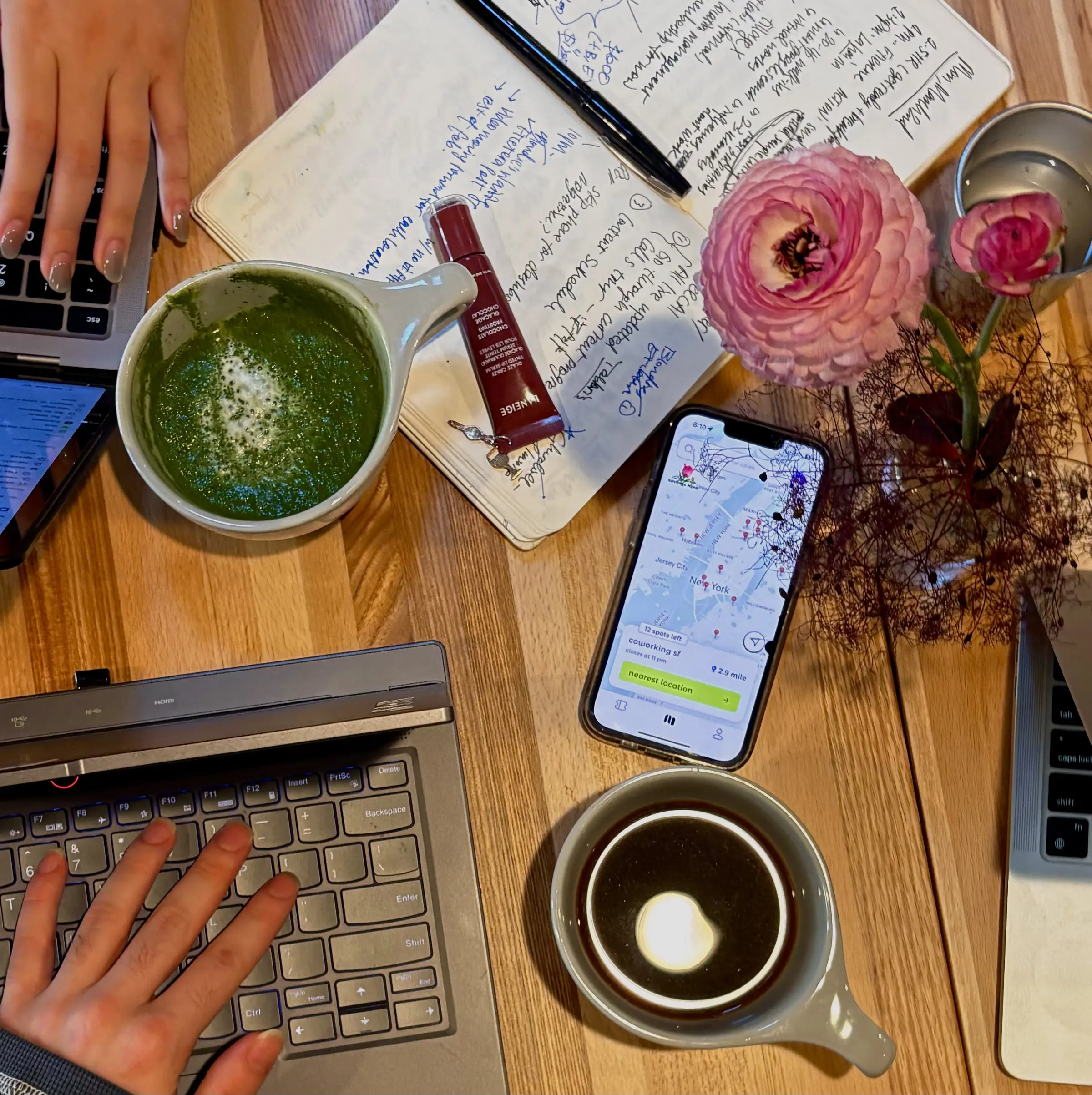 people coworking together at a flexible workspace after booking a day pass with LANS